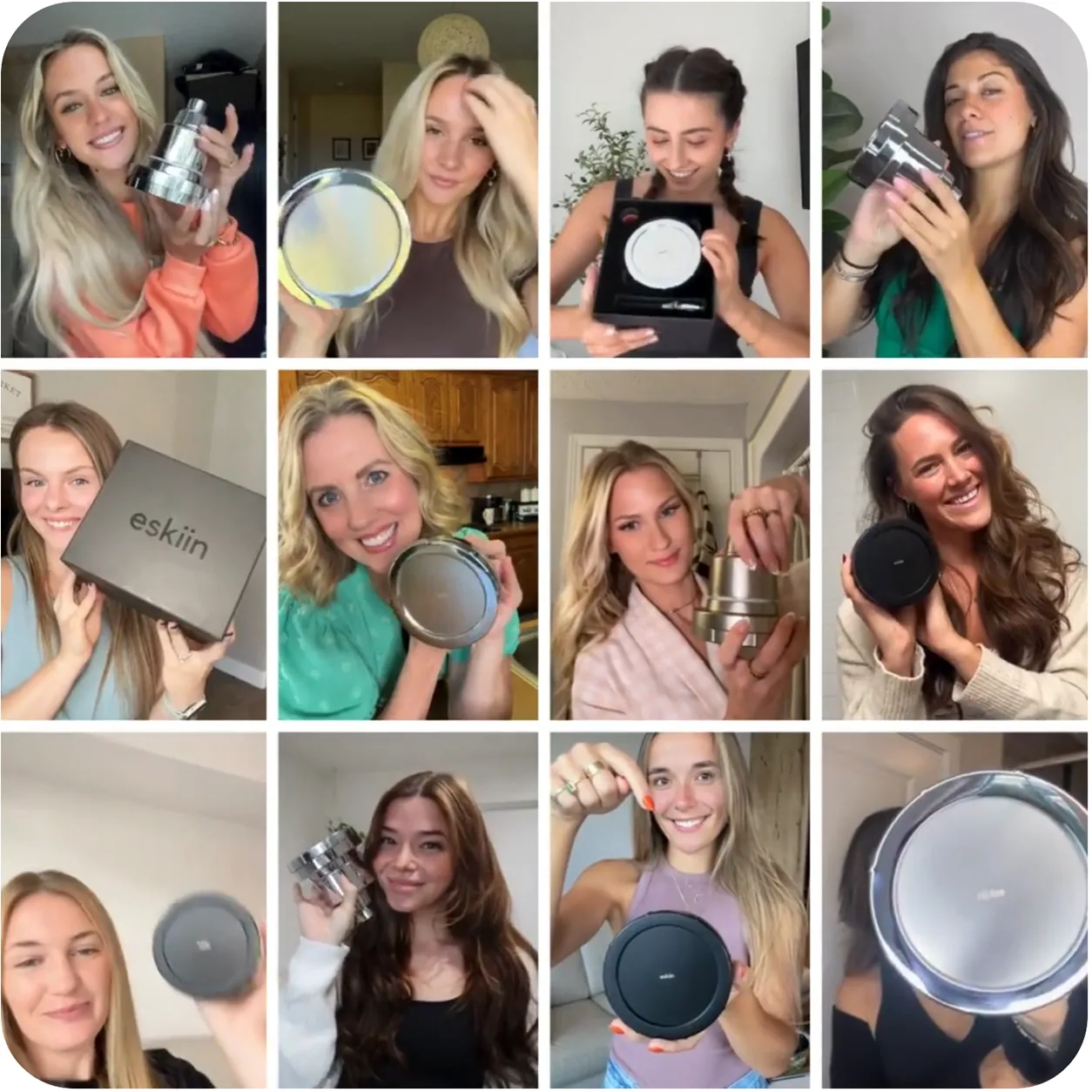 eskiin wallmount showerhead customer photo grid